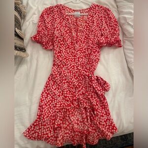 Princess Polly Red Flower Dress